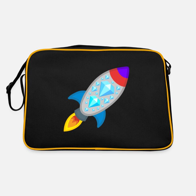 Rocket - Diamonds Hands WSB Retro Bag