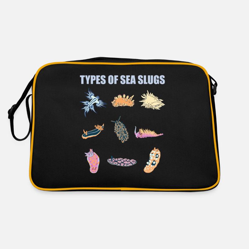 escargots de mer limacent les animaux de l’océan Sac Retro