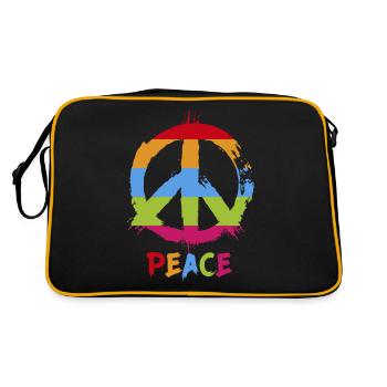 T-shirt vibration positive. - Sac Retro - noir/or - Dos