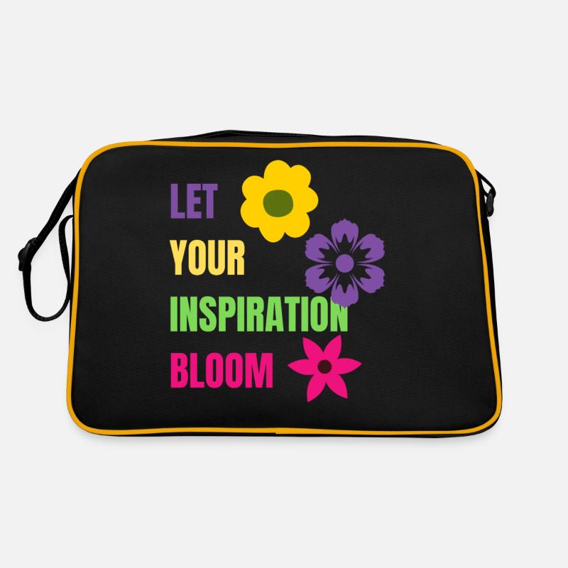 Let your Inspiration Bloom Retro Tasche