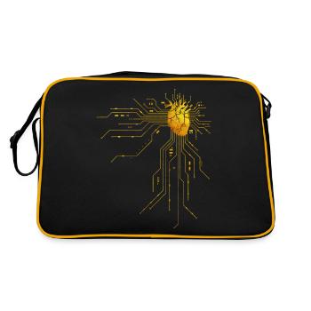Heart CPU Processor - Retro Bag - black/gold - Back