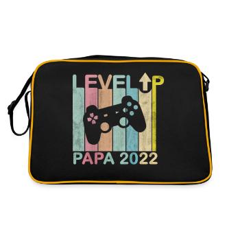Homme Papa 2022 Futurs Parents Level Up Joueur - Sac Retro - noir/or - Dos