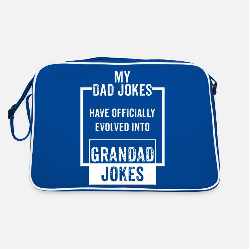 MY DAD JOKES HAVE OFFICALLY EVOLVED INTO GRANDAD J Retro Bag
