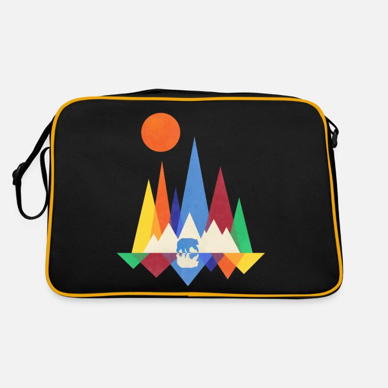 Bear Mountains Geometry Retro Bag
