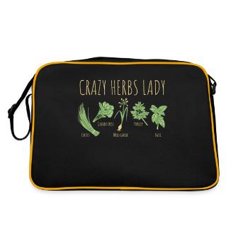 Herbs Crazy Herbs Lady - Retro Bag - black/gold - Back