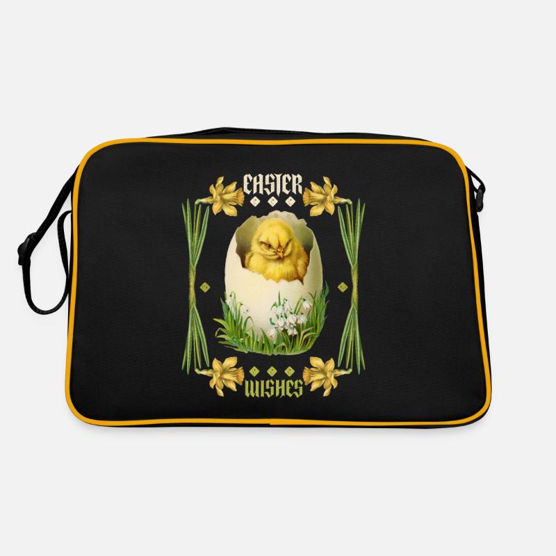 Pâques, Joyeuses Pâques, Poussins d’oeufs vintage rétro Sac Retro