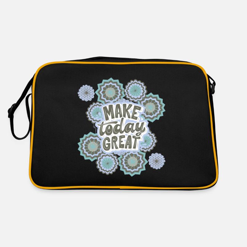 Saying, Positive Saying, Motivational Saying Retro Bag