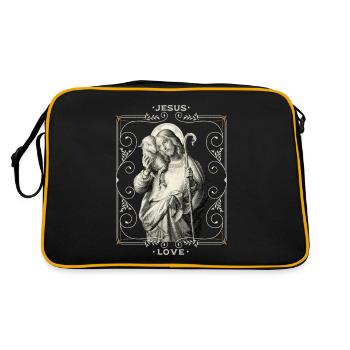 Jesus, Jesus Christ - Retro Bag - black/gold - Back