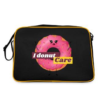 I donut care - Sac Retro - noir/or - Dos