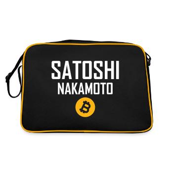 Satoshi Nakamoto - Retro Bag - black/gold - Back