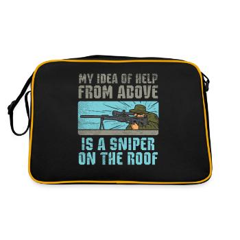 GUN LOVER : Sniper On The Roof - Sac Retro - noir/or - Dos