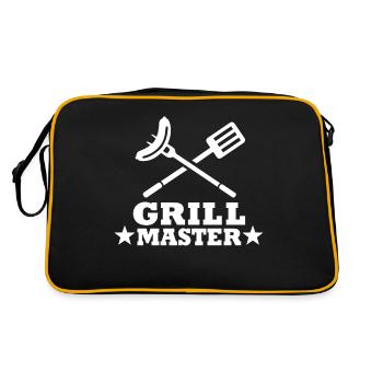 Grill Master - Grilling BBQ Steak Barbecue - Retro Bag - black/gold - Back