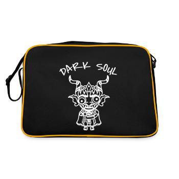 Death Metal Emos Goth Evil Rock Punks Gift - Retro Bag - black/gold - Back