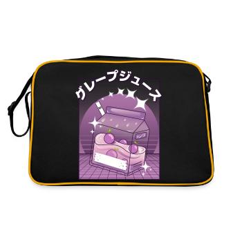 Jus de raisin japonais rétro - Vaporwave Aesthetic - Sac Retro - noir/or - Dos