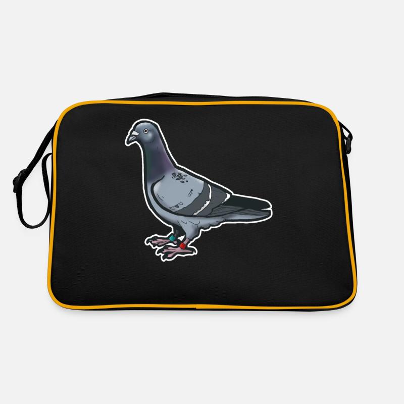 Comic Funny Dove Bird Gift Idea Pigeon Retro Bag