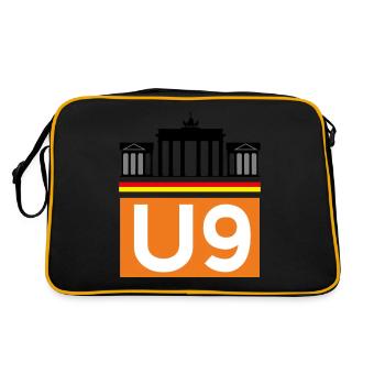 Berlin Subway - Retro Bag - black/gold - Back