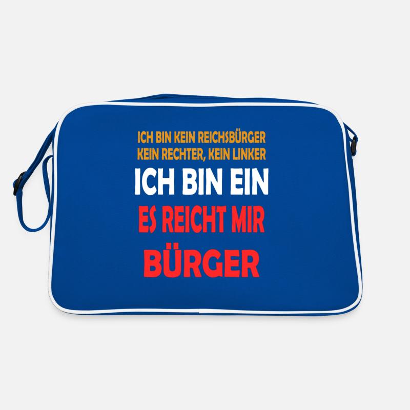 Ich bin ein es reicht mir Bürger Retro Tasche