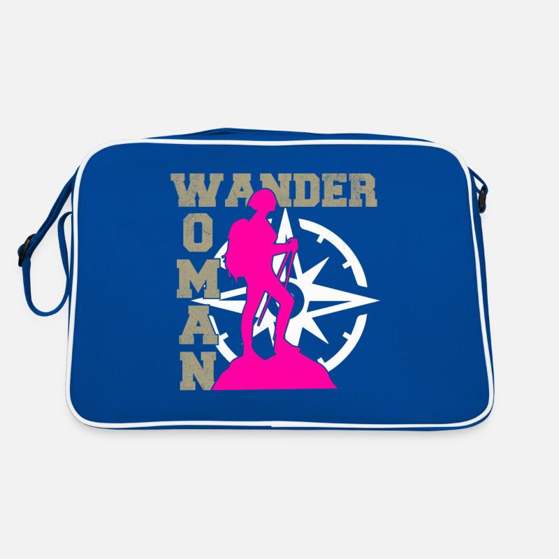 Ich bin eine Wander Woman Retro Tasche