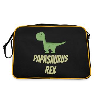 Papasaurus Rex - Sac Retro - noir/or - Dos