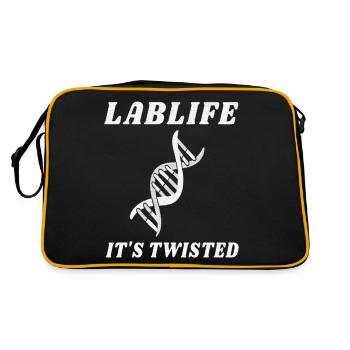 LABLIFE C’EST TORDU- ADN - Sac Retro - noir/or - Dos