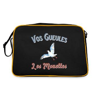 Vos Gueules Les Mouettes - Sac Retro - noir/or - Dos