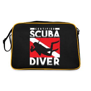 Scuba Diver Certified Scuba Diver - Retro Bag - black/gold - Back