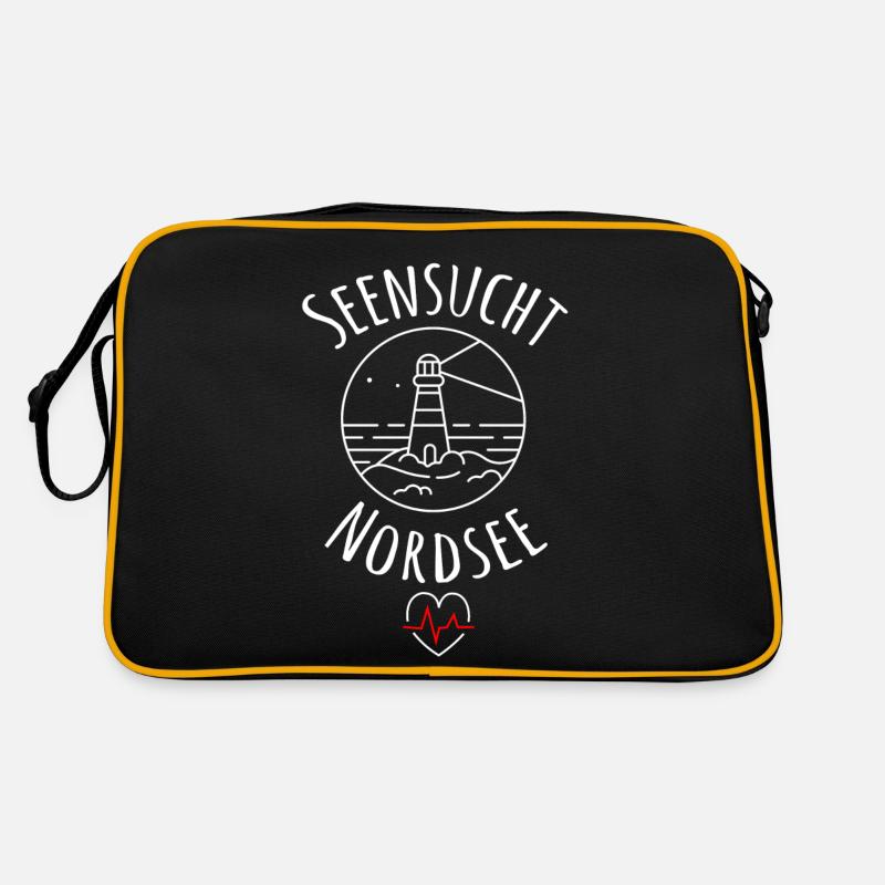 Seensucht Nordsee Retro Tasche