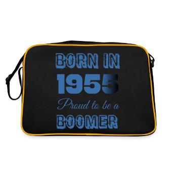 Born in 1955 Proud to be a boomer - Sac Retro - noir/or - Dos