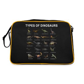 Dinosaures - Sac Retro - noir/or - Dos