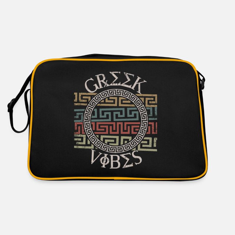Greek pattern, Greece Retro Bag