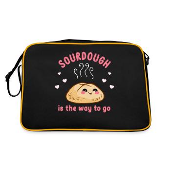 Sourdough Is The Way To Go - Retro Bag - black/gold - Back