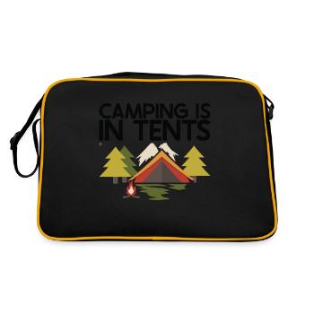 Camping Camping is in Tents - Retro Bag - black/gold - Back