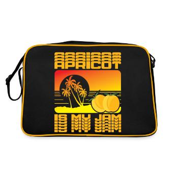 Abricots, fruits, fruits, fruits - Sac Retro - noir/or - Dos