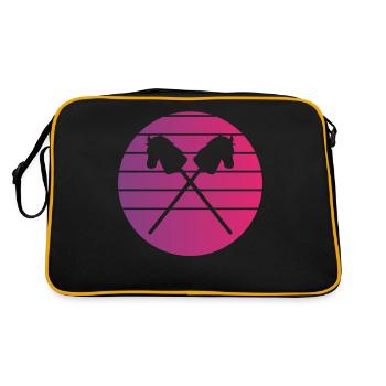 Hobby Horsing crossed hobby horse - Retro Bag - black/gold - Back