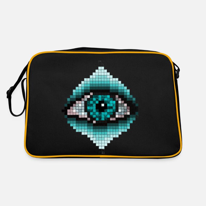 Œil - Sac Retro - noir/or