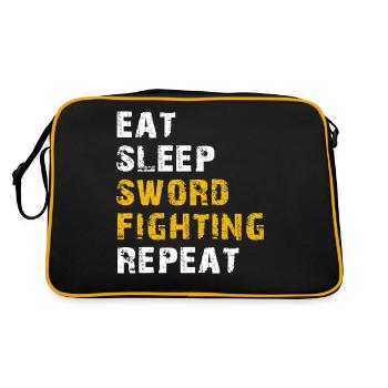 manger dormir Combat à l’épée - Sac Retro - noir/or - Dos