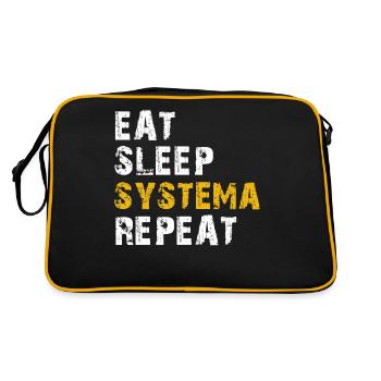 manger le sommeil Systema - Sac Retro - noir/or - Dos