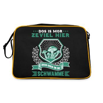 Monts Métallifères - Sac Retro - noir/or - Dos
