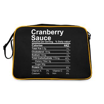 cranberry sauce - Retro Bag - black/gold - Back