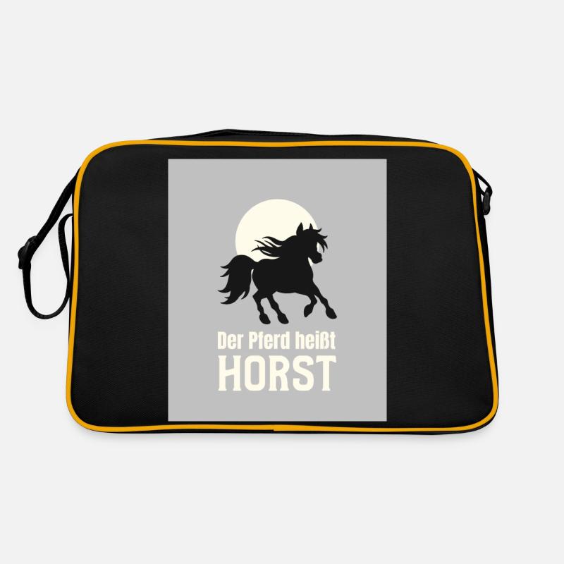 Der Pferd heißt Horst Retro Tasche