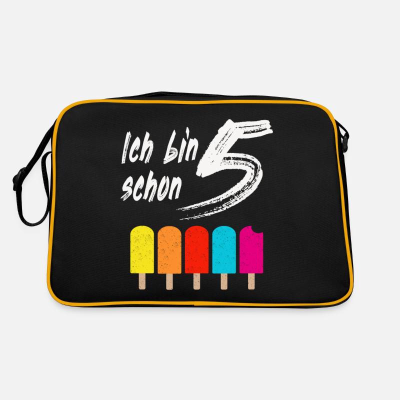 Ich bin schon 5 Geburtstagsgeschenk Retro Tasche