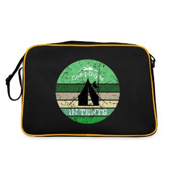 Camping Camping is in Tents - Retro Bag - black/gold - Back