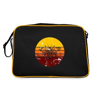 Abeille retro - Sac Retro - noir/or - Dos