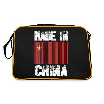 MADE IN CHINA - Sac Retro - noir/or - Dos