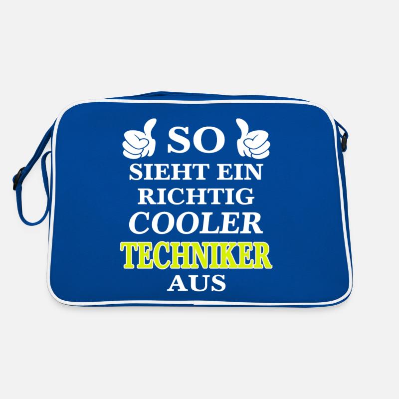 SO SIEHT EIN RICHTIG COOLER TECHNIKER AUS Retro Tasche
