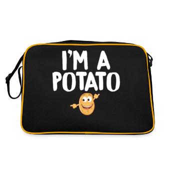 I'm A Potato - Retro Bag - black/gold - Back