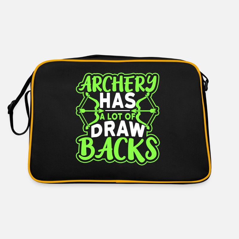 Archery - Archery and Bow Hunting - Retro Tasche - Schwarz/Gold