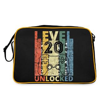 Level 20 Unlocked - Retro Bag - black/gold - Back