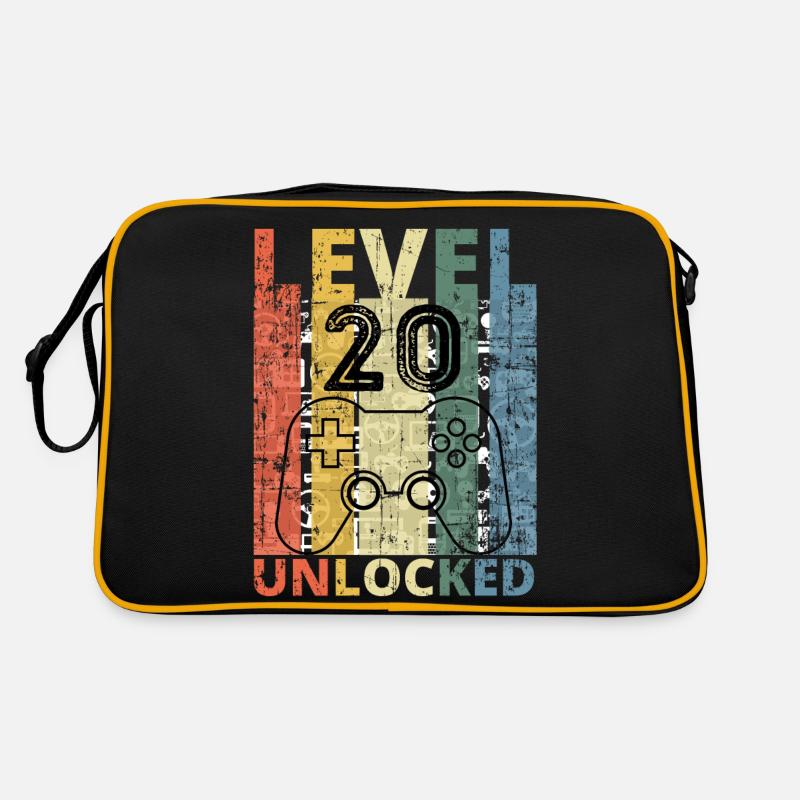 Level 20 Unlocked - Retro Bag - black/gold