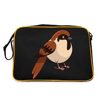 Sparrow - Retro Bag - black/gold - Back